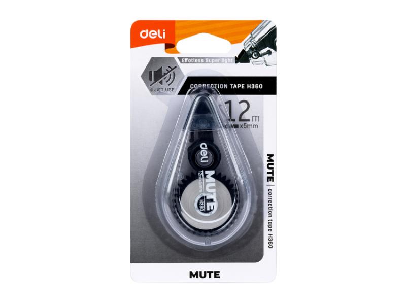 Mute Correction Tape 5mmx12m Carded - Single - The Inky Shop