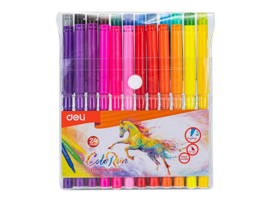 Colorun Felt/Fibre Pen 24 Colours Koki