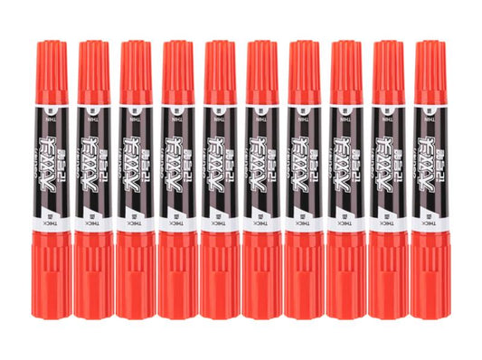 Mate Permanent Marker Dual Tip Bullet and Chisel Blue - Single