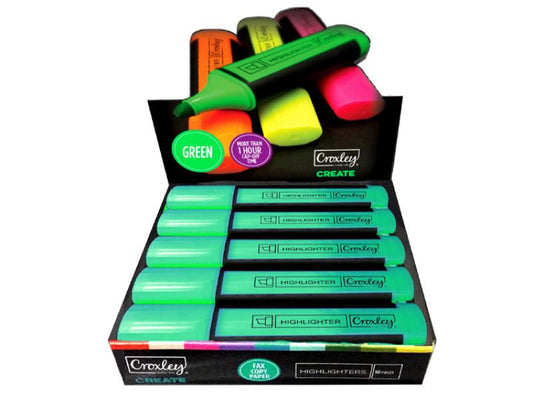 Croxley Create Highlighter Green - Single