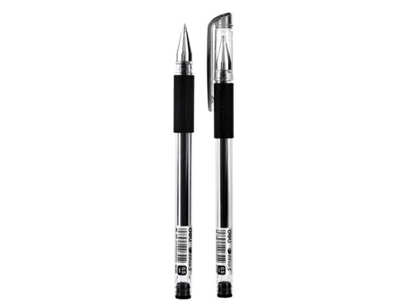 Deli Gel Pen Refill Bullet Tip: 0.5mm Black (E6600S)