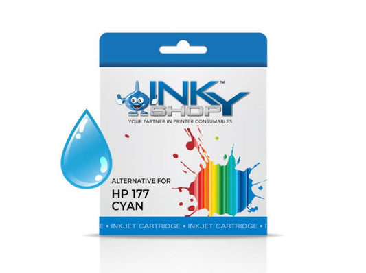 HP 177 Cyan Ink Cartridge Compatible - The Inky Shop