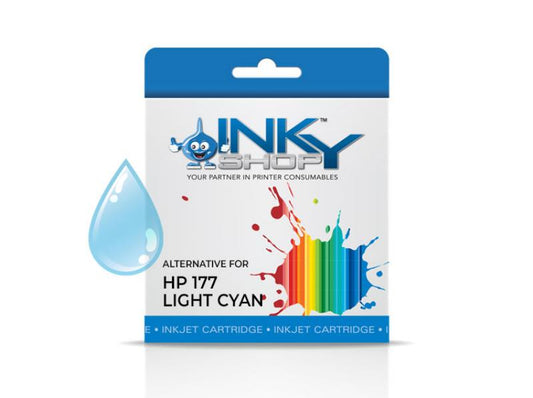 HP 177 Light Cyan Ink Cartridge Compatible - The Inky Shop