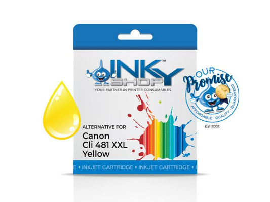 Canon CLI481 XXL Yellow Ink Cartridge Compatible - The Inky Shop