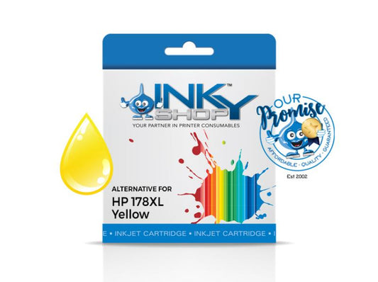 HP 178XL Yellow Ink Cartridge Compatible - The Inky Shop