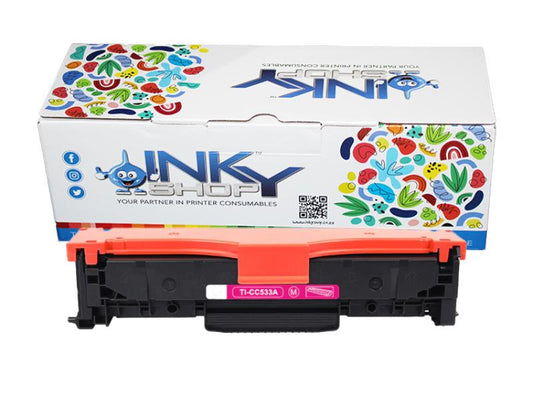 HP CC533A(304A)/CE413A(305A)/CF383A(312A) UNI Magenta Toner Cartridge Compatible - The Inky Shop