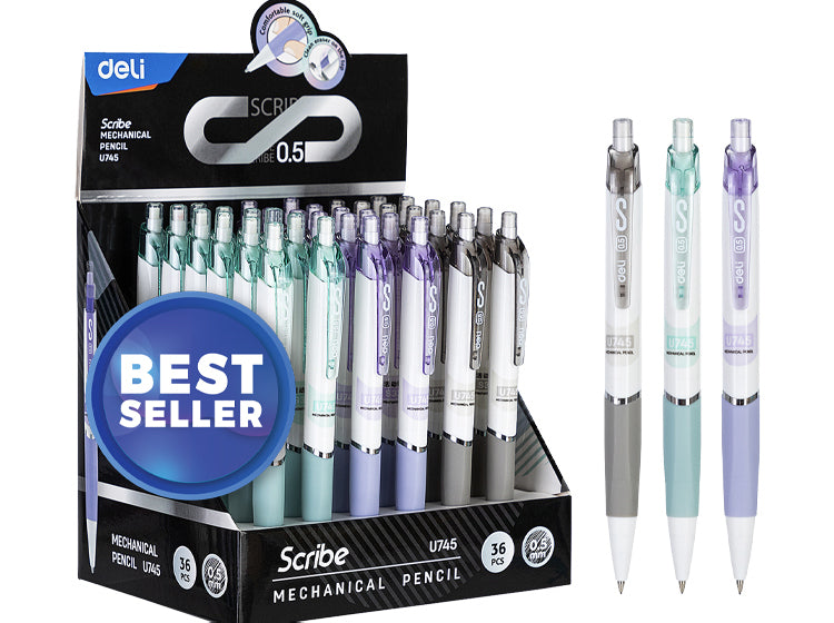 Scribe Mechanical Pencil 0.5mm Asst. Colours - Single