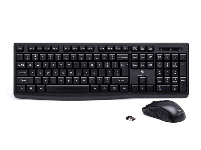 Novaro Wireless Keyboard & Mouse Combo Black – The Inky Shop