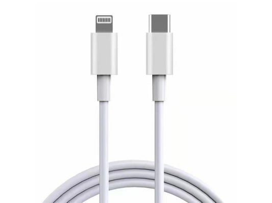 USB Type-C to Lightning Cable for iPhone 1m White