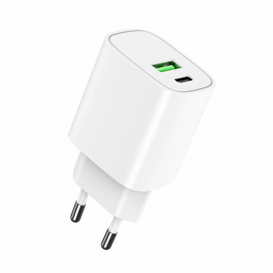 Dual Output Wall Charger Type-C & USB QC 3.0 - The Inky Shop