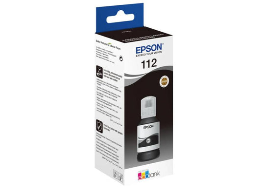 OEM Inkjet Epson 112 EcoTank Pigment Black Ink Bottle - The Inky Shop