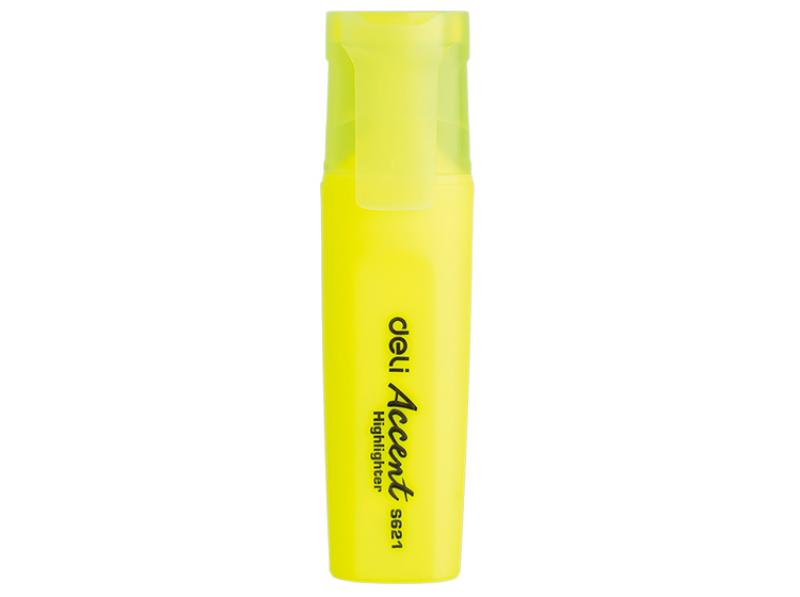 Deli Accent Highlighter Bright Yellow Chisel tip: 1-5mm 1pcs - The Inky Shop