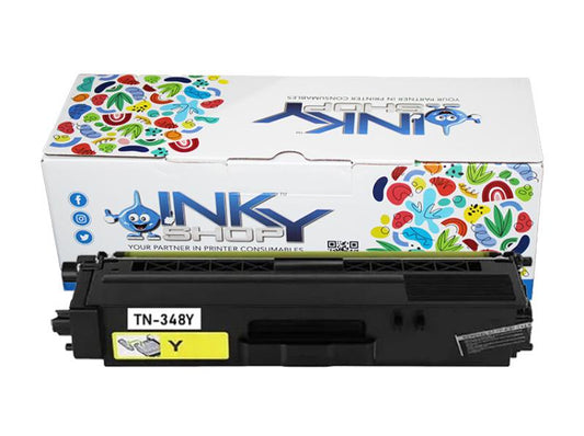 Brother TN348/369 Yellow Toner Cartridge Compatible - The Inky Shop