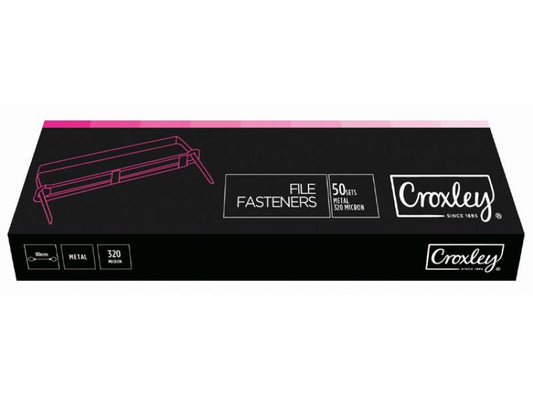 Croxley 320mic File Fasteners box 50's