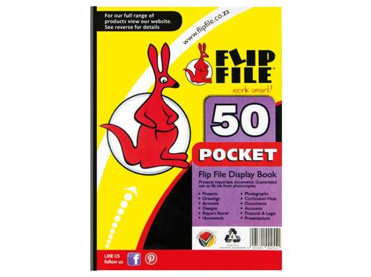 A4 Flip File - 50 Pocket