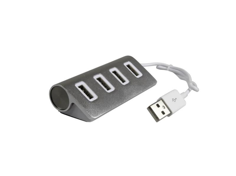 Volkano Pivot Series 4 Port USB Hub Silver