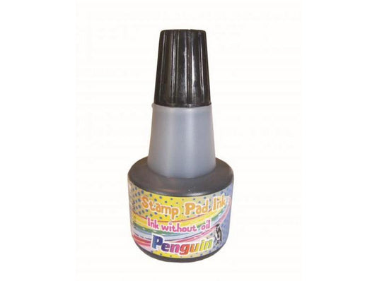 Penguin Stamp Pad Ink 30ml Black - Single