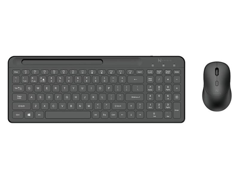 Novaro Rechargeable Wireless Keyboard & Mouse Combo Black