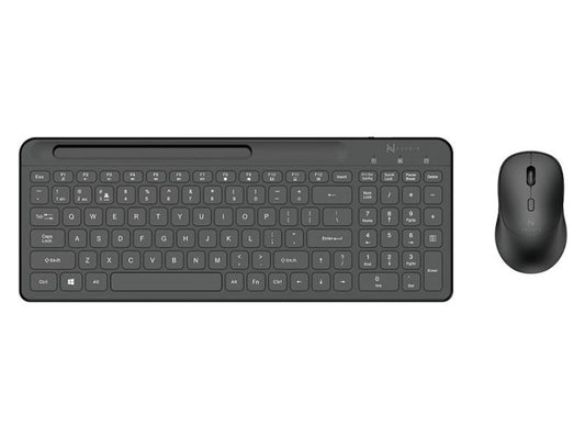 Novaro Rechargeable Wireless Keyboard & Mouse Combo Black