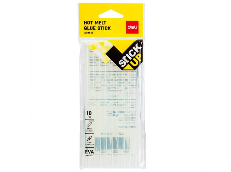 Stick Up Hot Melt Glue Stick 7mmx150mm Transparent - 10 pcs