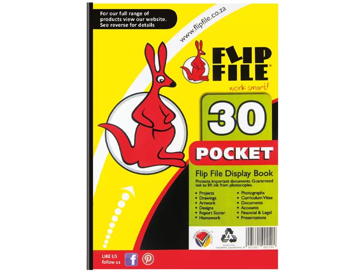 A4 Flip File - 30 Pocket