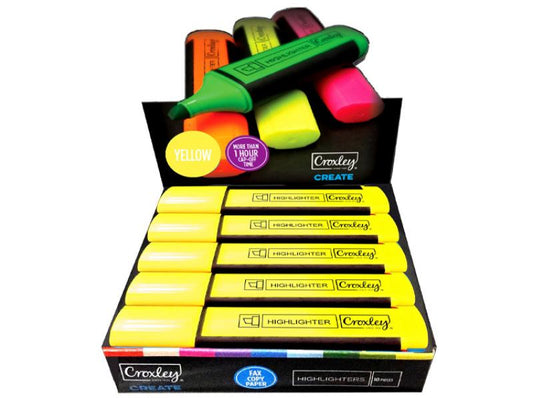 Croxley Create Highlighter Yellow - Single