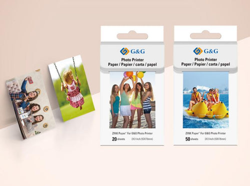 G&G Photo Printer Zink Paper 50 Sheets