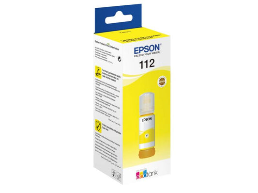 OEM Inkjet Epson 112 EcoTank Pigment Yellow Ink Bottle