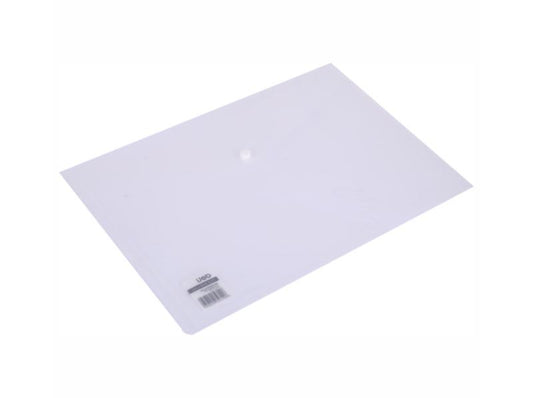 Carry Folder With Press Stud A4 Translucent - Single