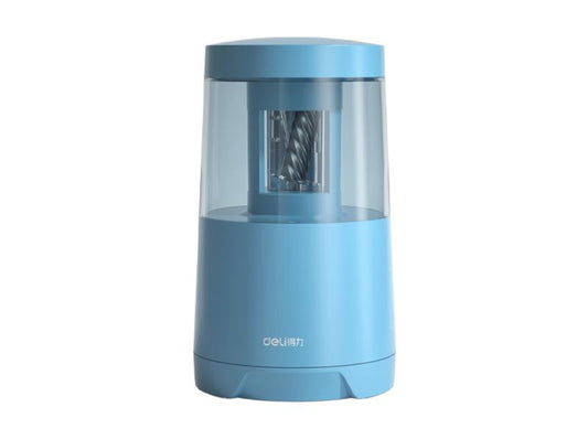 Deli Electric Rotary Pencil Sharpener Blue