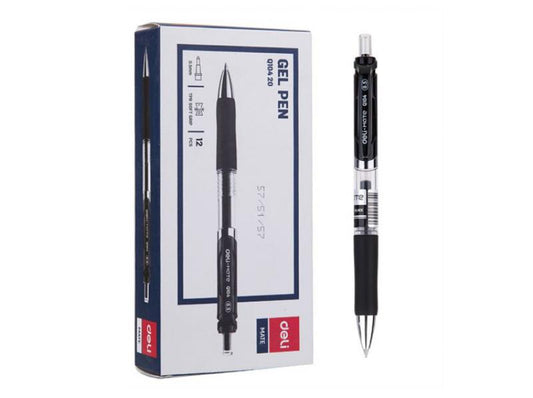 Mate Retractable Gel Pen 0.5mm Black with Grip