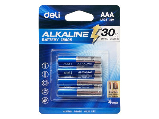 Deli Alkaline Battery AAA 1.5V 4pcs