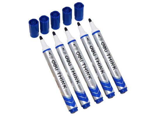 Think Whiteboard Marker Bullet Tip: 2.0mm Blue - Single