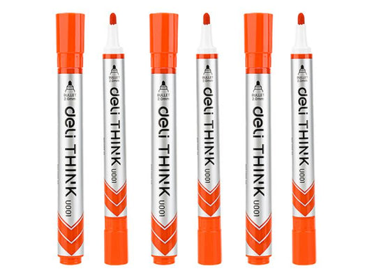 Think Whiteboard Marker Bullet Tip: 2.0mm Red - Single