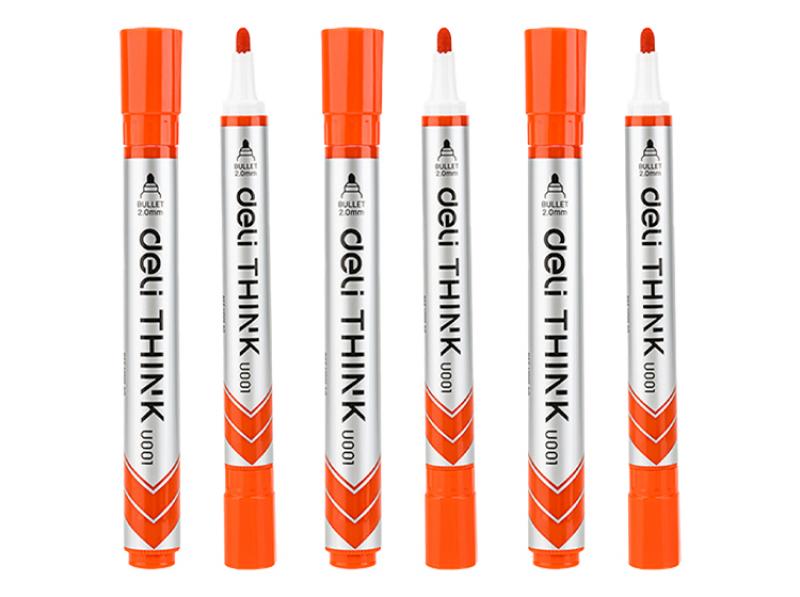 Think Whiteboard Marker Bullet Tip: 2.0mm Red - Single