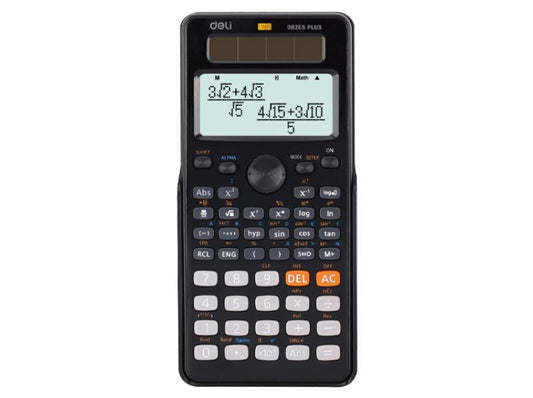 Deli Scientific Calculator 252 Functions Black