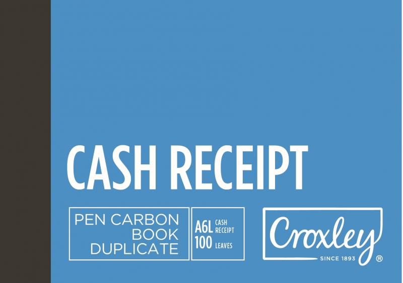 Croxley JD16CR Pen Carbon Cash Receipt A6 Landscape 100pg - Single