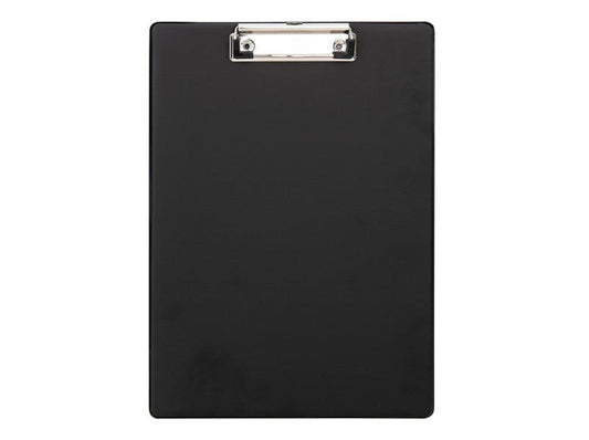 Deli Clipboard A4 Metal Clip PVC Black - Single