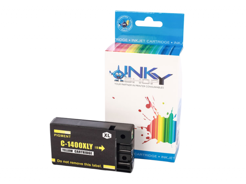Premium Compatible Canon PGI-1400XL Yellow Ink for Maxify MB2140, MB2740 & MB2340 - The Inky Shop
