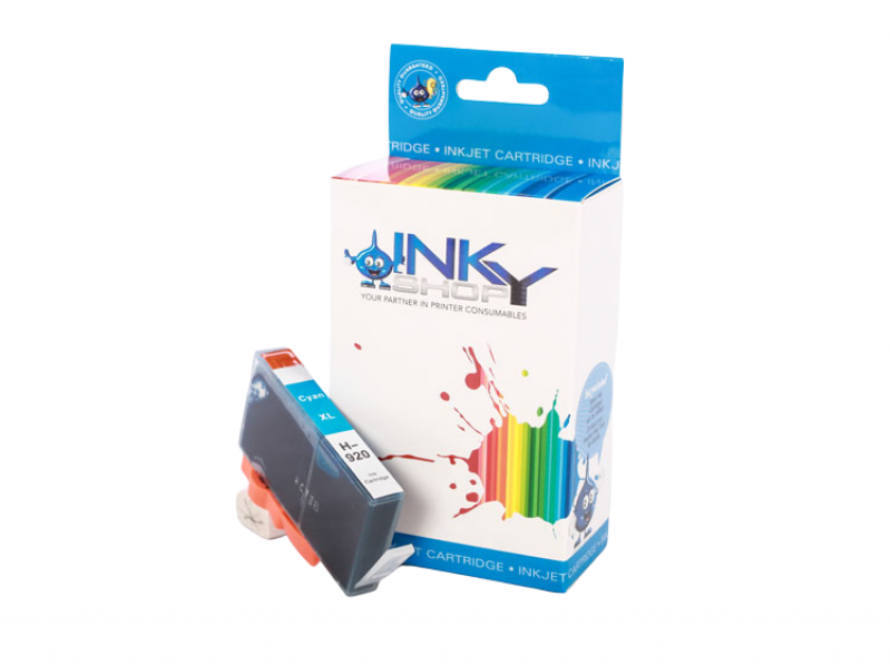 HP 920XL Cyan Ink Cartridge Compatible - The Inky Shop