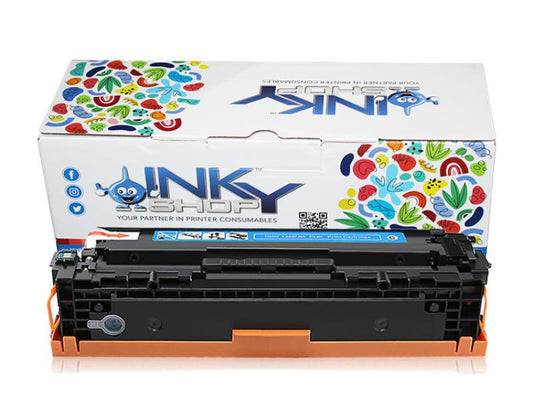 Canon CRG054C / CRG045C / HP CF541(203A) / CF401A(201A) Universal Cyan Toner Cartridge Compatible - The Inky Shop
