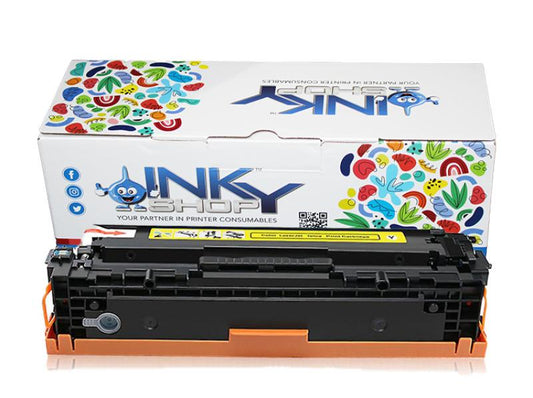 Canon CRG054Y / CRG045Y / CRG067Y / HP CF542(203A) / CF402A(201A) Universal Yellow Toner Cartridge Compatible - The Inky Shop