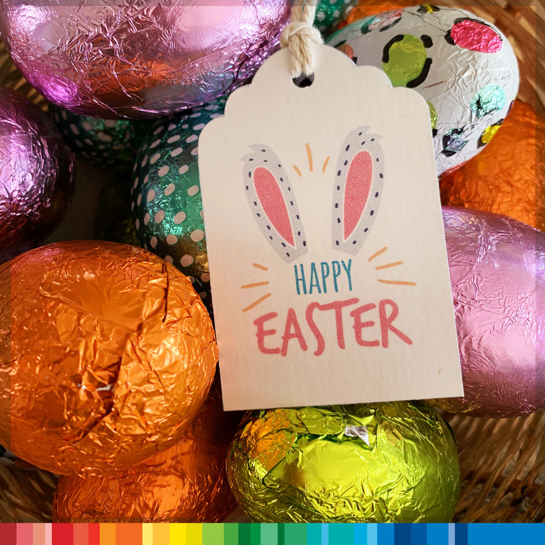 Personalize Easter treats with a set of printable gift tags from The Inky Shop