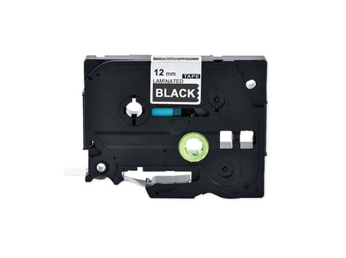 Generic Brother TZe-335 Laminated Tape 12mm x 8m White on Black
